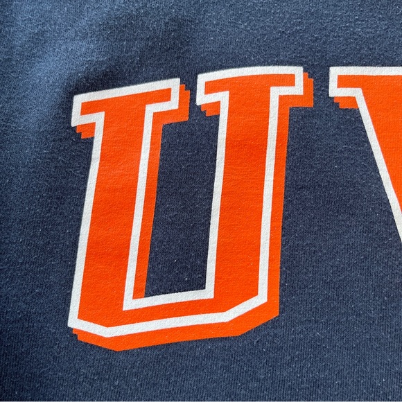 Jansport UVA (University of Virginia) Navy Blue Crewneck Sweatshirt - Size XS - Picture 4 of 11